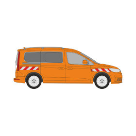 VW Caddy, Maxi, Heckklappe, 2020/11 - | Warnmarkierungssatz