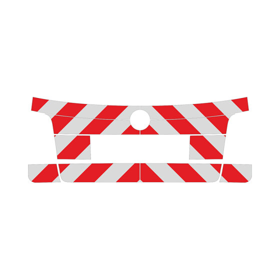 VW Touran, I, 2003/02 - 2010/08 | Rear warning marking set