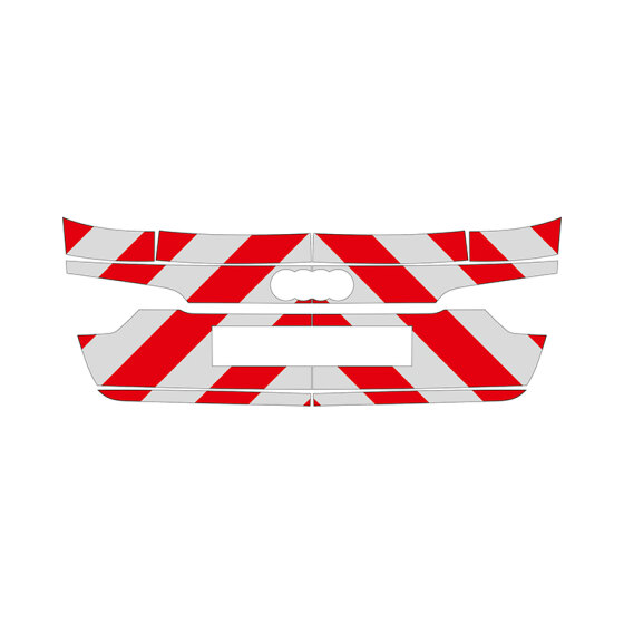 Audi A4, B9, Avant, 2019/05 - | Rear warning marking kit