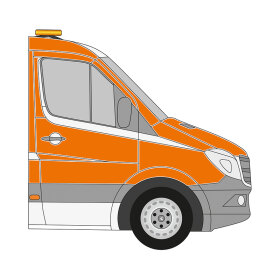 MB Sprinter, Fahrerhaus, 2013/09 - 2018/05, DIN-Plus |...