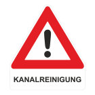 Magnetschild "Warndreieck" Kanalreinigung