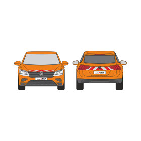 VW Tiguan II, eHybrid, 2020/11 - 2022/09 | Warning marking set