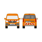 Renault Express, 2021/05 - 2024/07 | Warnmarkierungssatz
