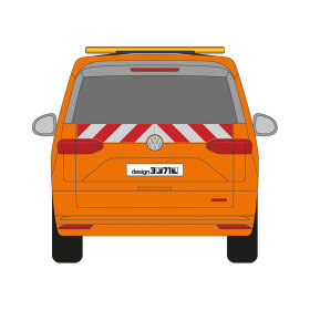 VW T7, Multivan (eHybrid), short overhang, 2021/10 - | Warning marking set