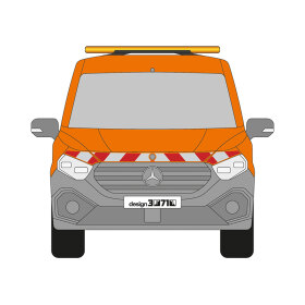 MB Citan, W420, L1, tailgate, 2021/10 - | Warning marking kit