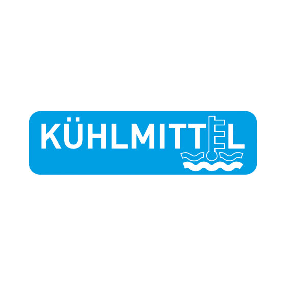 Aufkleber "Kühlmittel" 90 x 25 mm