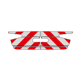 Skoda Fabia IV, 2021/09 - | Heck-Warnmarkierungssatz