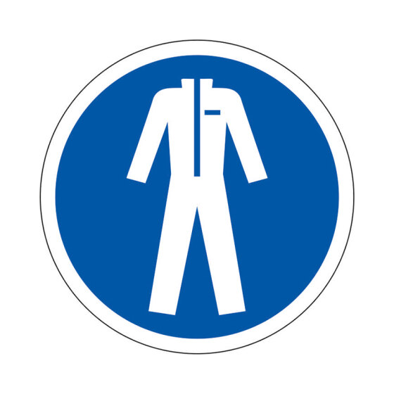 Gebotsaufkleber "Schutzkleidung benutzen"