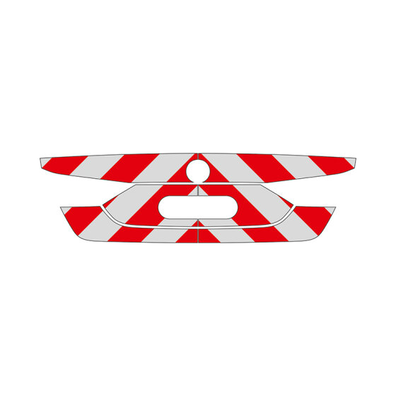 BMW 1 Series, F40, 2019/07 - | Rear warning marking set