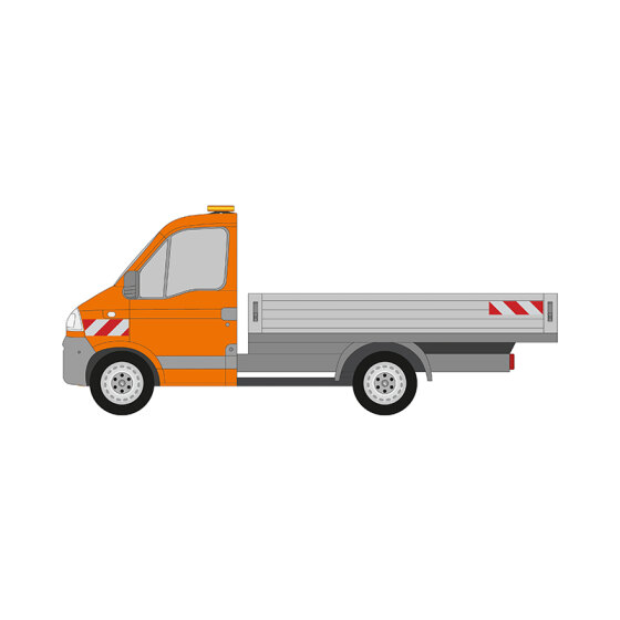 Opel Movano A, Pritschenaufbau, 2003/09 - 2010/05 | Warnmarkierungssatz