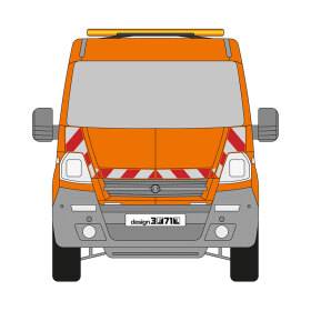 Opel Movano A, Pritschenaufbau, 2003/09 - 2010/05 | Warnmarkierungssatz