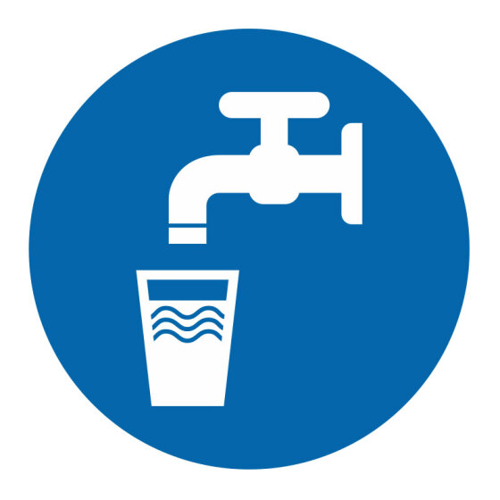 Aufkleber "Trinkwasser"