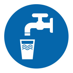 Aufkleber "Trinkwasser"