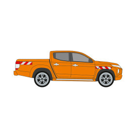Mitsubishi L200, 2019/10 - 2022/10 | Warning marking set