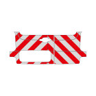 Opel Combo E / Peugeot Partner III, rear doors, 2018/10 - | Rear warning marking set