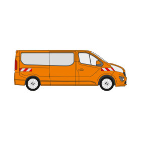 Renault Trafic III / Nissan Primastar, Heckt&uuml;ren, 2021/09 - | Warnmarkierungssatz