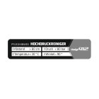 Aufkleber "Pflegehinweis Hochdruckreiniger"