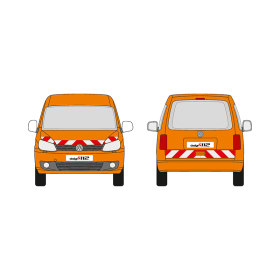 VW Caddy, Maxi, Heckklappe, 2010/09 - 2015/05 | Warnmarkierungssatz