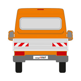 Opel Movano C, Pritschenaufbau, 2021/10 - | Warnmarkierungssatz