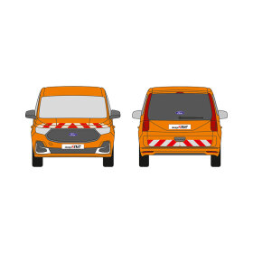 Ford Tourneo Connect, Heckklappe, L2, 2022/05 - | Warnmarkierungssatz