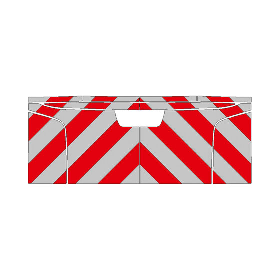 Isuzu D-Max, 2020/11 - 2024/11 | Rear warning marking kit
