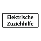 Aufkleber "Elektrische Zuziehhilfe" 120 x 45 mm