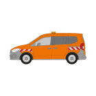 MB Citan, W420, L1, Hecktüren, 2021/10 - | Warnmarkierungssatz
