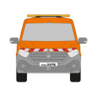 MB Citan, W420, L1, Hecktüren, 2021/10 - | Warnmarkierungssatz