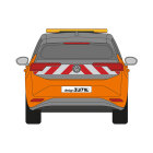 VW ID.3, 2019/11 - 2022/12, nur Front und Heck | Warnmarkierungssatz