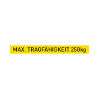 Sticker "Maximum load capacity 250 kg"