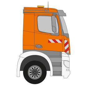 MB Arocs, 2013/01 - | Warnmarkierungssatz