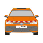 VW Golf 8, Variant, 2019/12 - 2024/02, Front und Heck | Warnmarkierungssatz