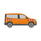Ford Transit /Tourneo Courier, Hecktüren, 2023/10 - | Warnmarkierungssatz