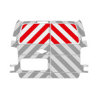 Opel Zafira Life, box extension, 2019/03 - | Rear warning marking set