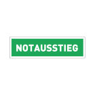 Aufkleber "Notausstieg" 70 x 20 mm