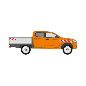Isuzu D-Max, flatbed body, 2020/11 - 2024/11 | Warning...