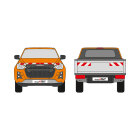Isuzu D-Max, flatbed body, 2020/11 - 2024/11 | Warning marking set