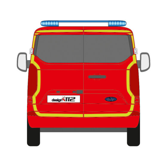 Contour marking kit Ford Transit Custom, rear doors, 2023/07 -  | Rear only |
