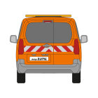 Opel Combo E, Radstand L2, Hecktüren, 2024/07 - | Warnmarkierungssatz