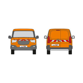 Peugeot Partner III, Radstand L2, Hecktüren, 2024/01 - | Warnmarkierungssatz