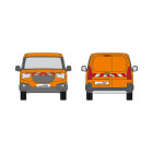 Peugeot Partner III, Radstand L2, Hecktüren, 2024/01 - | Warnmarkierungssatz