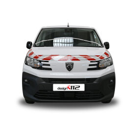 Peugeot Partner III, Radstand L1, Heckklappe, 2024/01 - | Warnmarkierungssatz