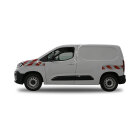 Peugeot Partner III, Radstand L1, Heckklappe, 2024/01 - | Warnmarkierungssatz