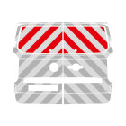VW New Transporter T7, rear doors, box extension, 2025/01 - | Rear warning marking set