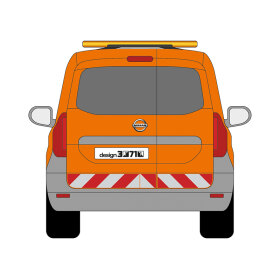 Nissan Townstar, L2, Heckklappe & Hecktüren, 2022/06 - | Warnmarkierungssatz