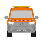 Nissan Townstar, L2, Heckklappe & Hecktüren, 2022/06 - | Warnmarkierungssatz