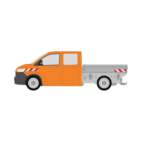 VW New Transporter T7, flatbed body, 2025/01 - | Warning marking set