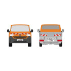 VW New Transporter T7, flatbed body, 2025/01 - | Warning marking set