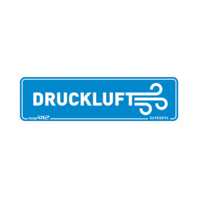 Aufkleber "Druckluft" 90 x 25 mm