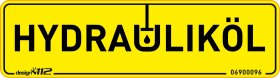 Aufkleber "Hydrauliköl" 90 x 25 mm